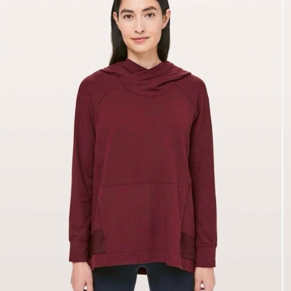Lululemon Starting Place Hoodie, Garnet,‎ Size 8 EUC